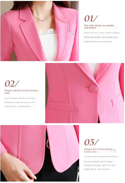 Chiffon Blazer – Women’s Slim Fit Office Wear