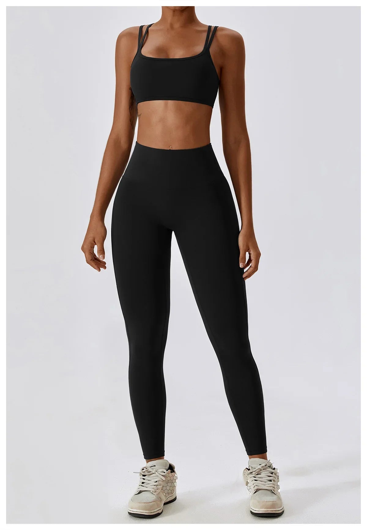 Seamless 2-Piece Workout Set – High Waist Leggings & Top