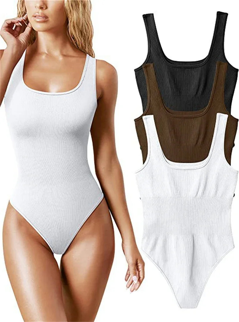 Seamless Ribbed Shaper Bodysuit
