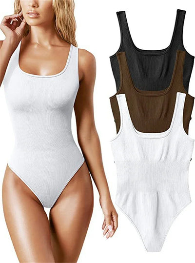 Seamless Ribbed Shaper Bodysuit