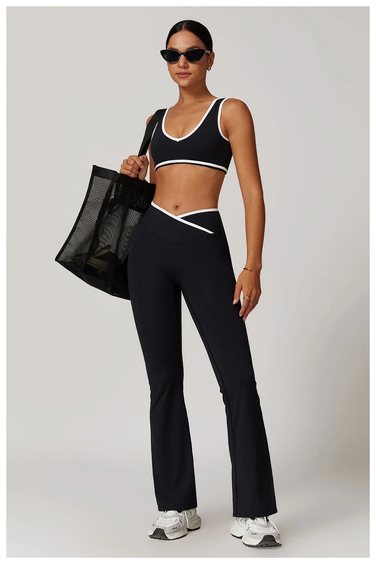 2-Piece Yoga Set – High Waist Leggings & Sports Bra for Women
