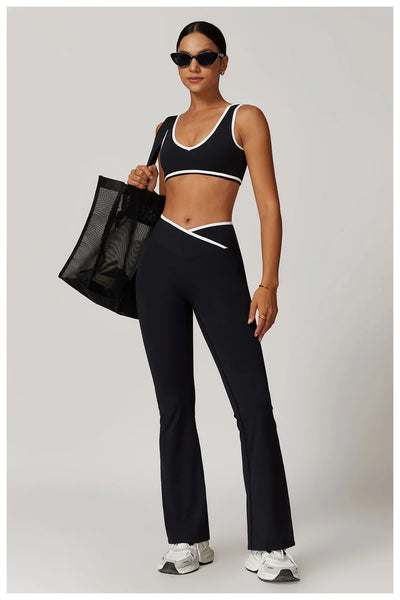 2-Piece Yoga Set – High Waist Leggings & Sports Bra for Women