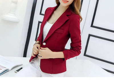 Slim Fit Blazer – Women’s Korean Style