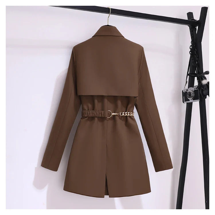 Korean Style Blazer – Women’s Lace-Up Jacket