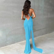 Elegant One Shoulder Maxi Dress