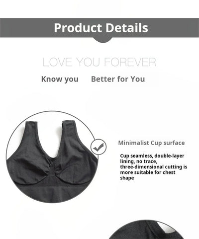 Seamless Ribbed Sports Bra – Black Yoga Crop Top