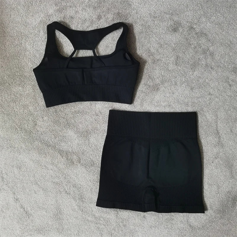 Seamless Sports Bra & Shorts Set