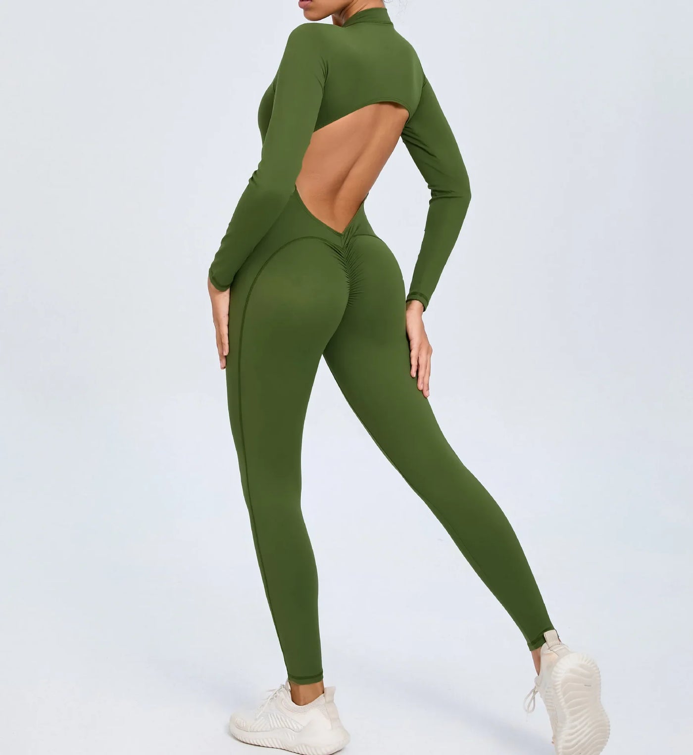 One-Piece Fitness Jumpsuit – Seamless Women’s Training Suit