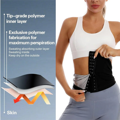 Women’s Sauna Waist Trainer – Heat Trapping Slimming Belt