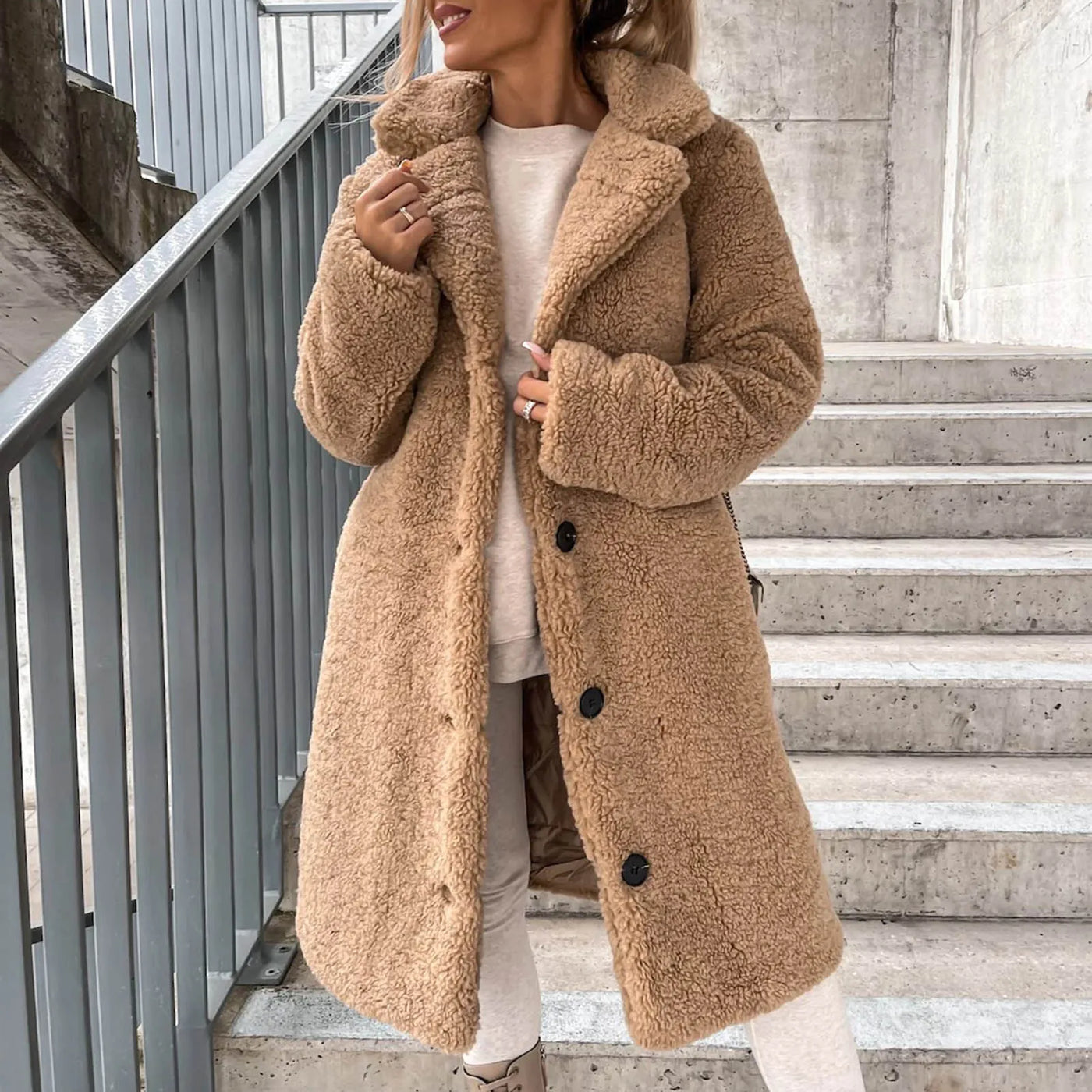 Teddy Trench Coat – Women’s Winter Overcoat