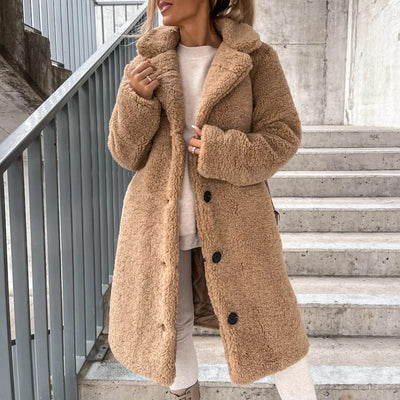 Teddy Trench Coat – Women’s Winter Overcoat