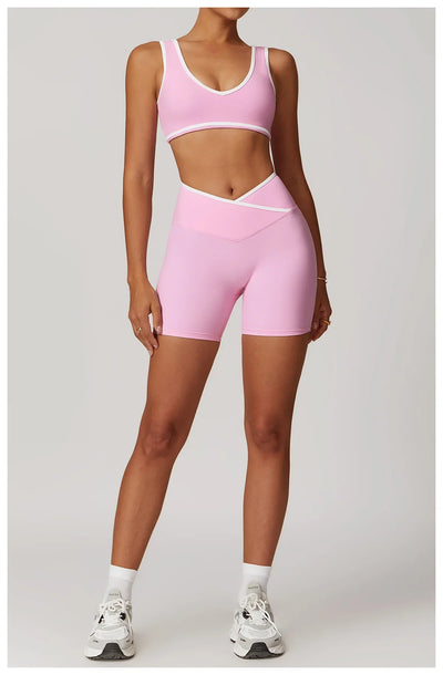 2-Piece Yoga Set – High Waist Leggings & Sports Bra for Women