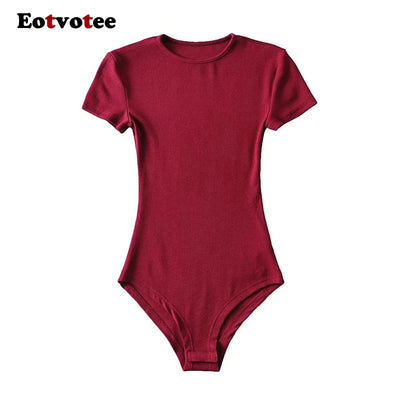 O-Neck Short Sleeve Bodysuit
