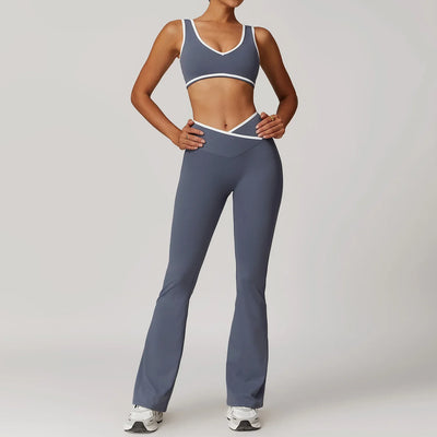 2-Piece Yoga Set – High Waist Leggings & Sports Bra for Women