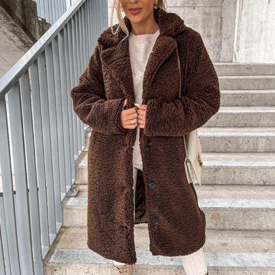 Teddy Trench Coat – Women’s Winter Overcoat