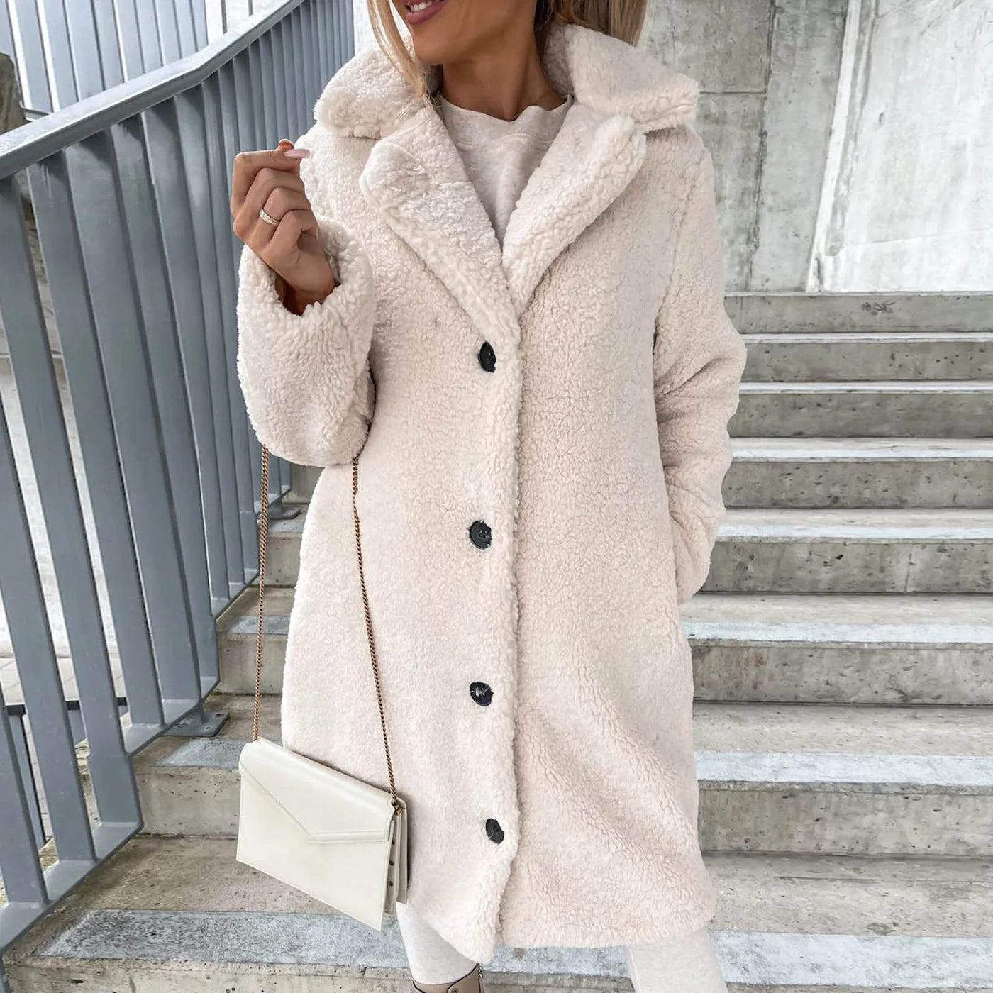 Teddy Trench Coat – Women’s Winter Overcoat
