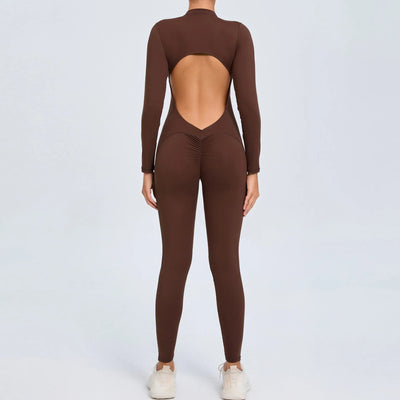 One-Piece Fitness Jumpsuit – Seamless Women’s Training Suit