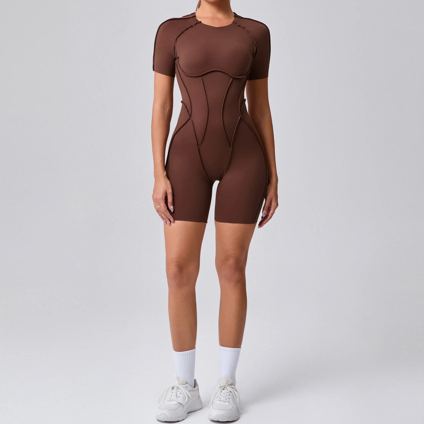 Backless Scrunch Jumpsuit – Women’s Fitness Yoga Romper