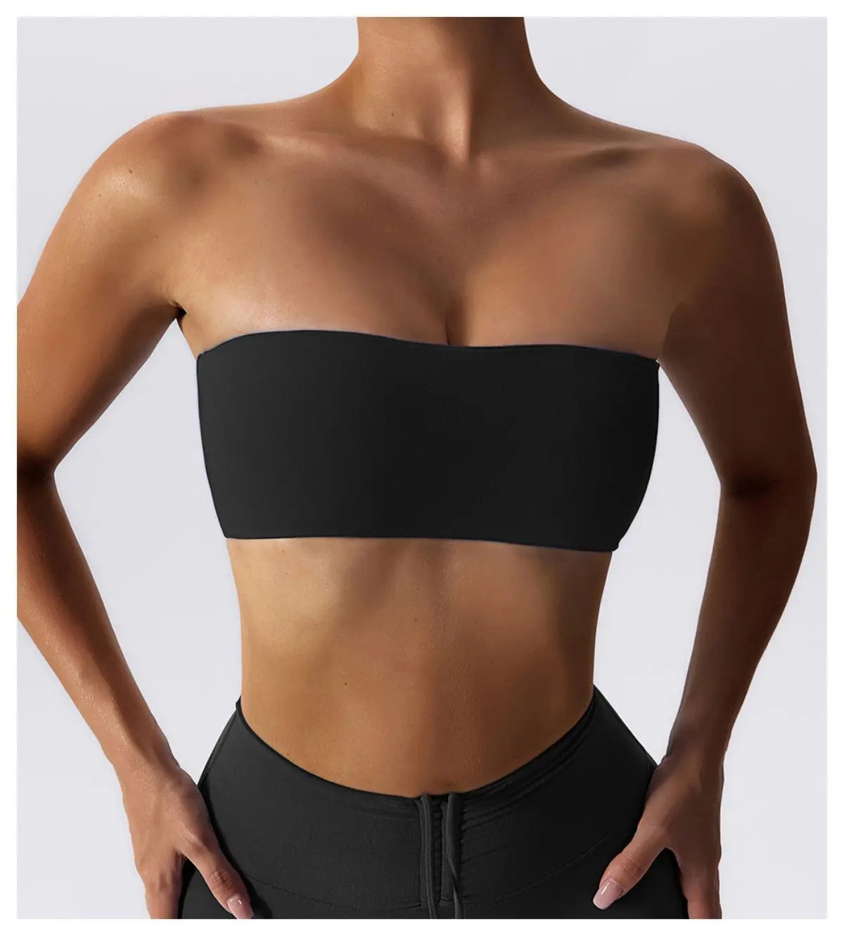 Strapless Sports Bra – Quick-Dry Tube Top