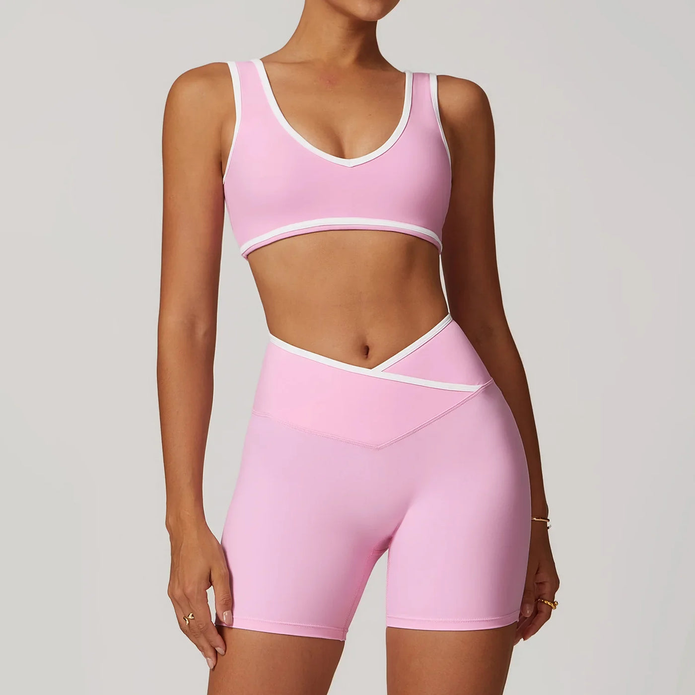 2-Piece Yoga Set – High Waist Leggings & Sports Bra for Women