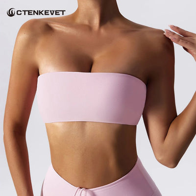 Strapless Sports Bra – Quick-Dry Tube Top