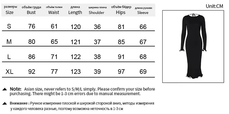 Slim Fit Backless Maxi Dress – Casual Knitted Party Look for Women