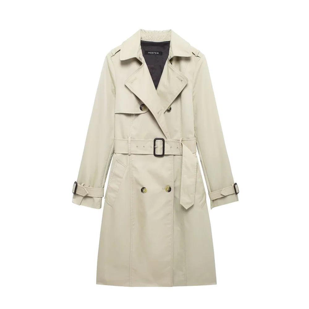 Double Breasted Trench – Women’s Belted Coat