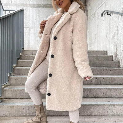 Teddy Trench Coat – Women’s Winter Overcoat