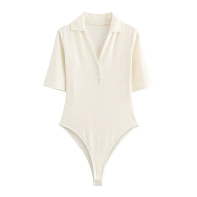 Short Sleeve Casual Bodysuit