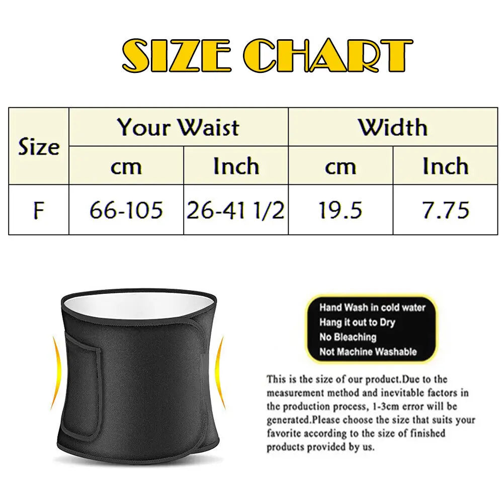 Waist Trainer Wrap – Sweat Belt & Tummy Control