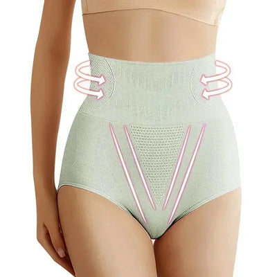 High-Waist Cotton Briefs – Tummy Control Triangle Underwear