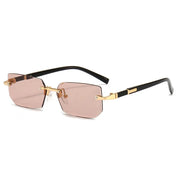 Rimless Rectangle Sunglasses