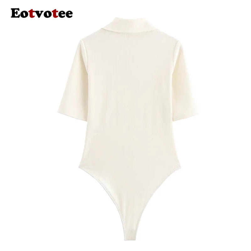 Short Sleeve Casual Bodysuit