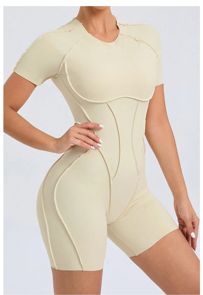 Backless Scrunch Jumpsuit – Women’s Fitness Yoga Romper