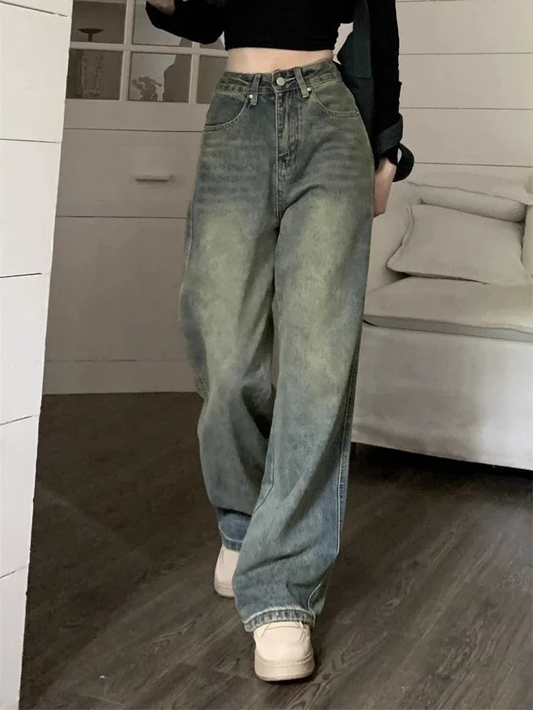 Deeptown Baggy Wide Leg Jeans