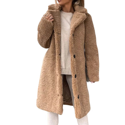 Teddy Trench Coat – Women’s Winter Overcoat