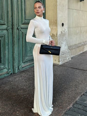 Turtleneck Long Maxi Dress