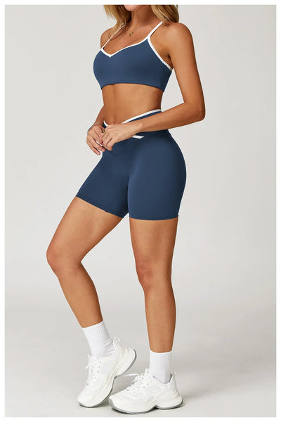 Shockproof Sports Bra – Push-Up Crop Top for Yoga & Workouts