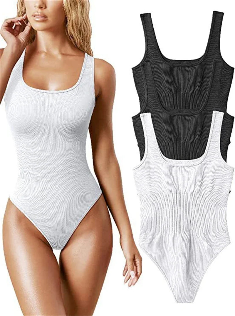 Seamless Ribbed Shaper Bodysuit