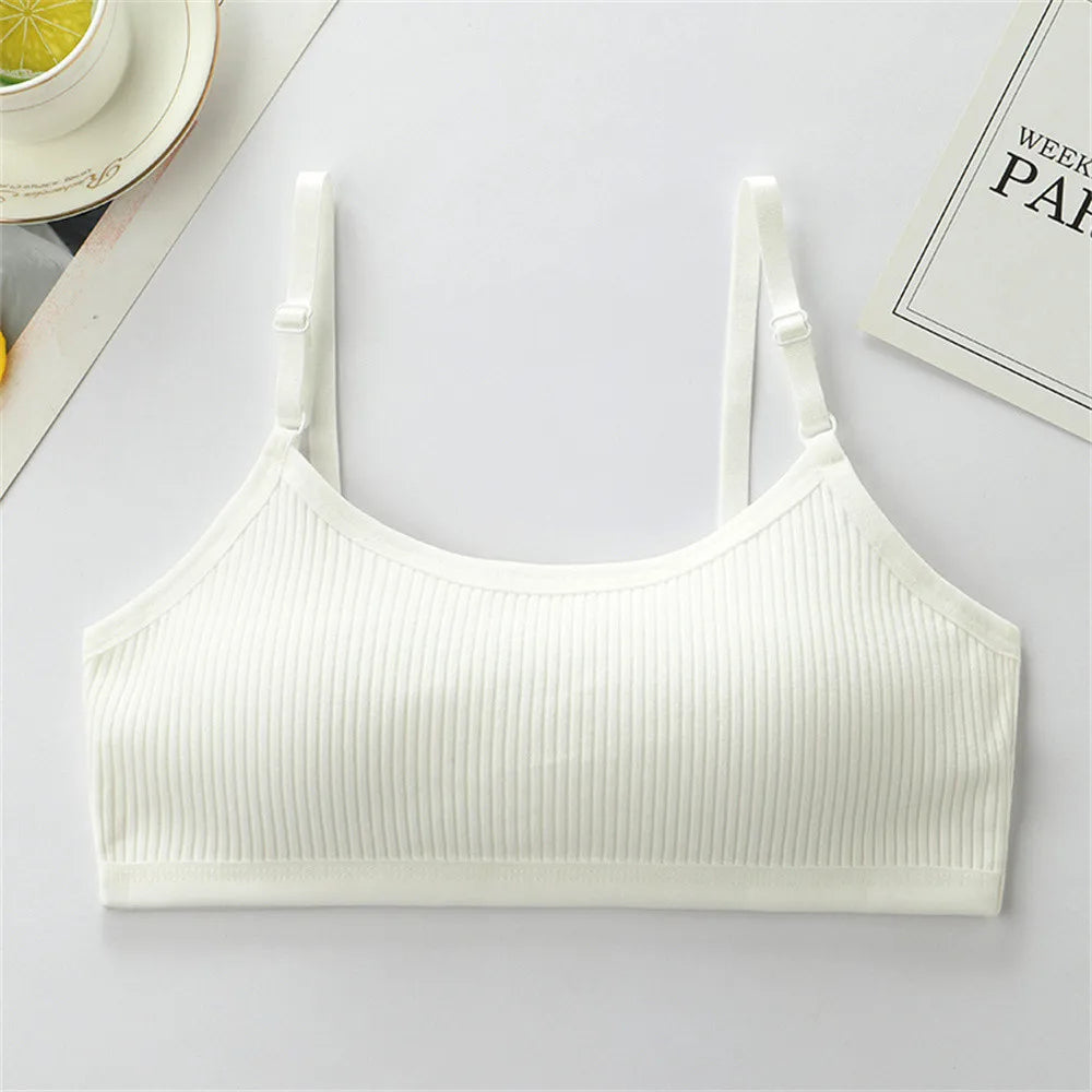 Girls' Training Bra – Adjustable Strap Sports Style