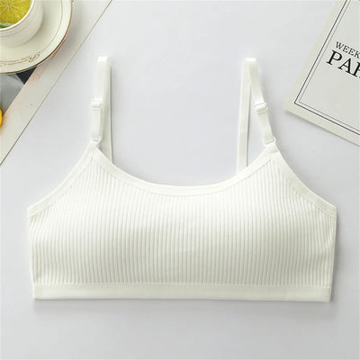 Girls' Training Bra – Adjustable Strap Sports Style