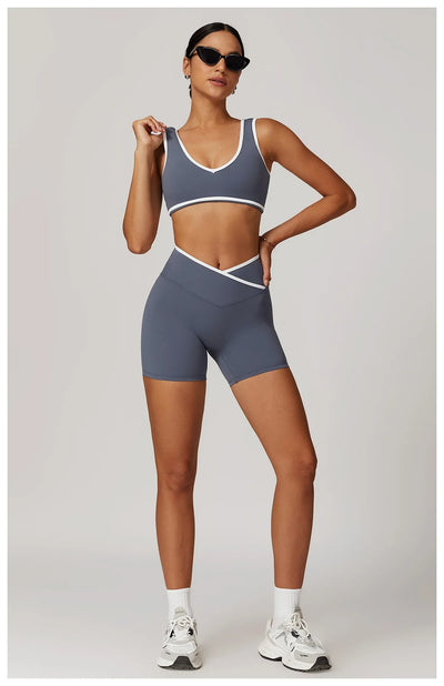 2-Piece Yoga Set – High Waist Leggings & Sports Bra for Women