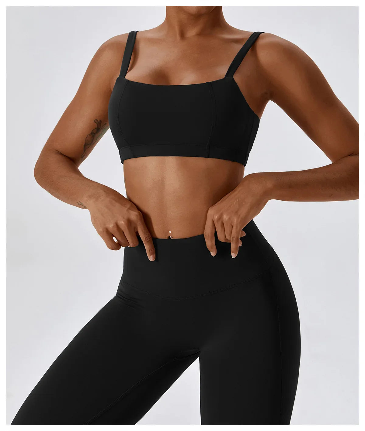Seamless 2-Piece Workout Set – High Waist Leggings & Top