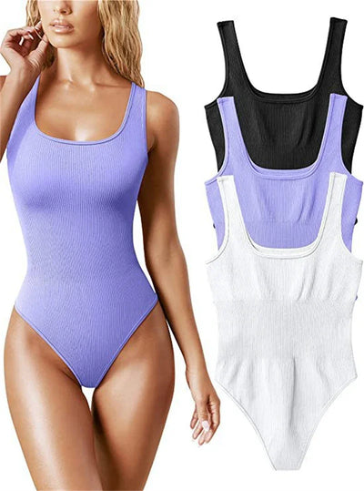 Seamless Ribbed Shaper Bodysuit