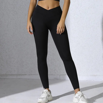 High Waist Crossed Leggings