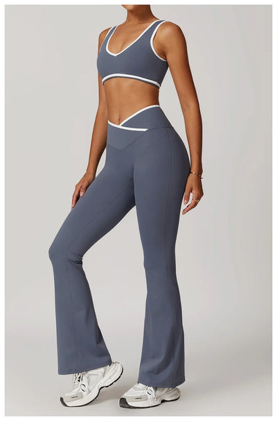 2-Piece Yoga Set – High Waist Leggings & Sports Bra for Women