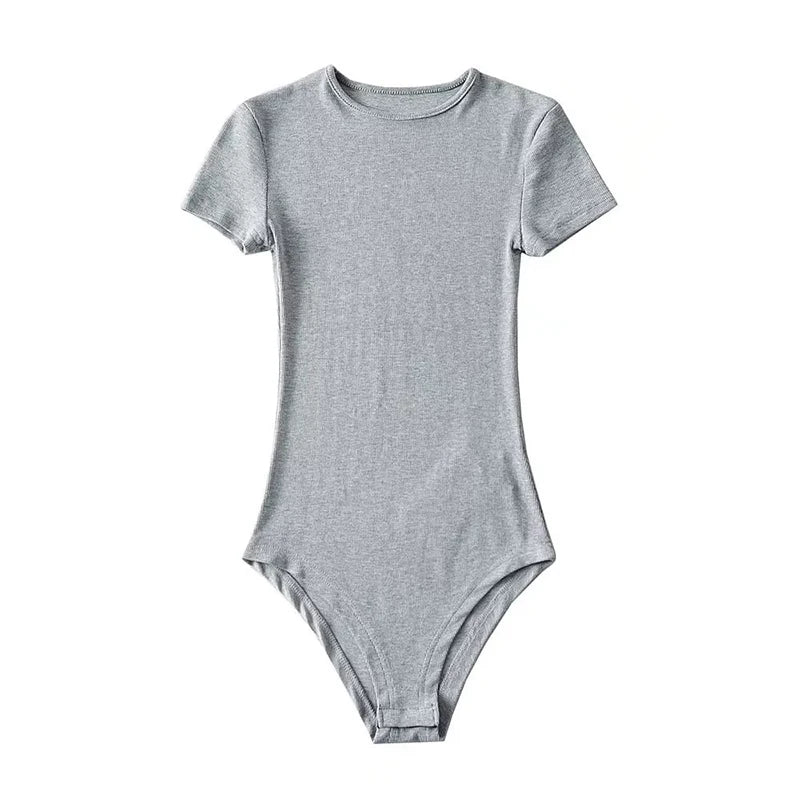 O-Neck Short Sleeve Bodysuit