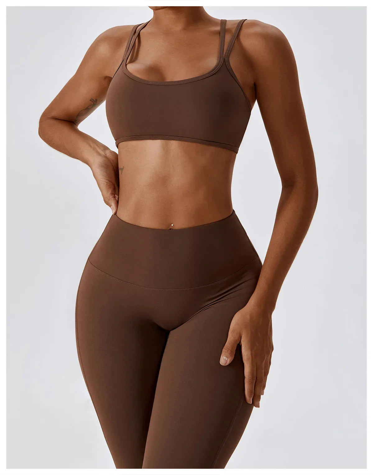 Seamless 2-Piece Workout Set – High Waist Leggings & Top