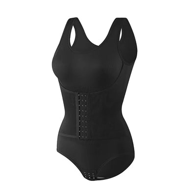 New Waist Shapewear Bodysuit With Zipper Belt