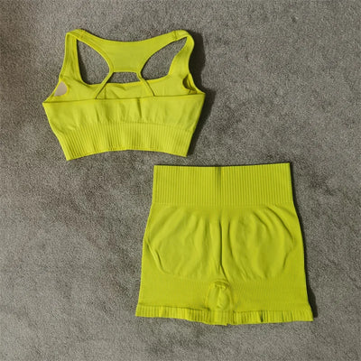 Seamless Sports Bra & Shorts Set